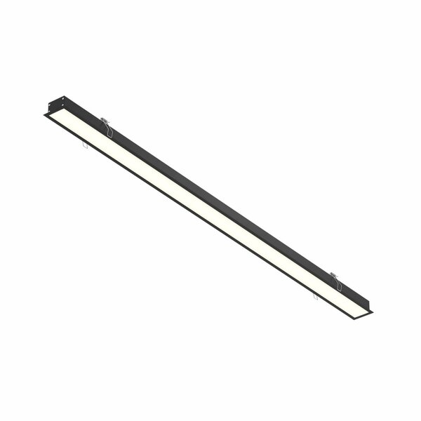 Dals Boulevard 48 Inch Linear Recessed LED Light, Black LNR48-CC-BK